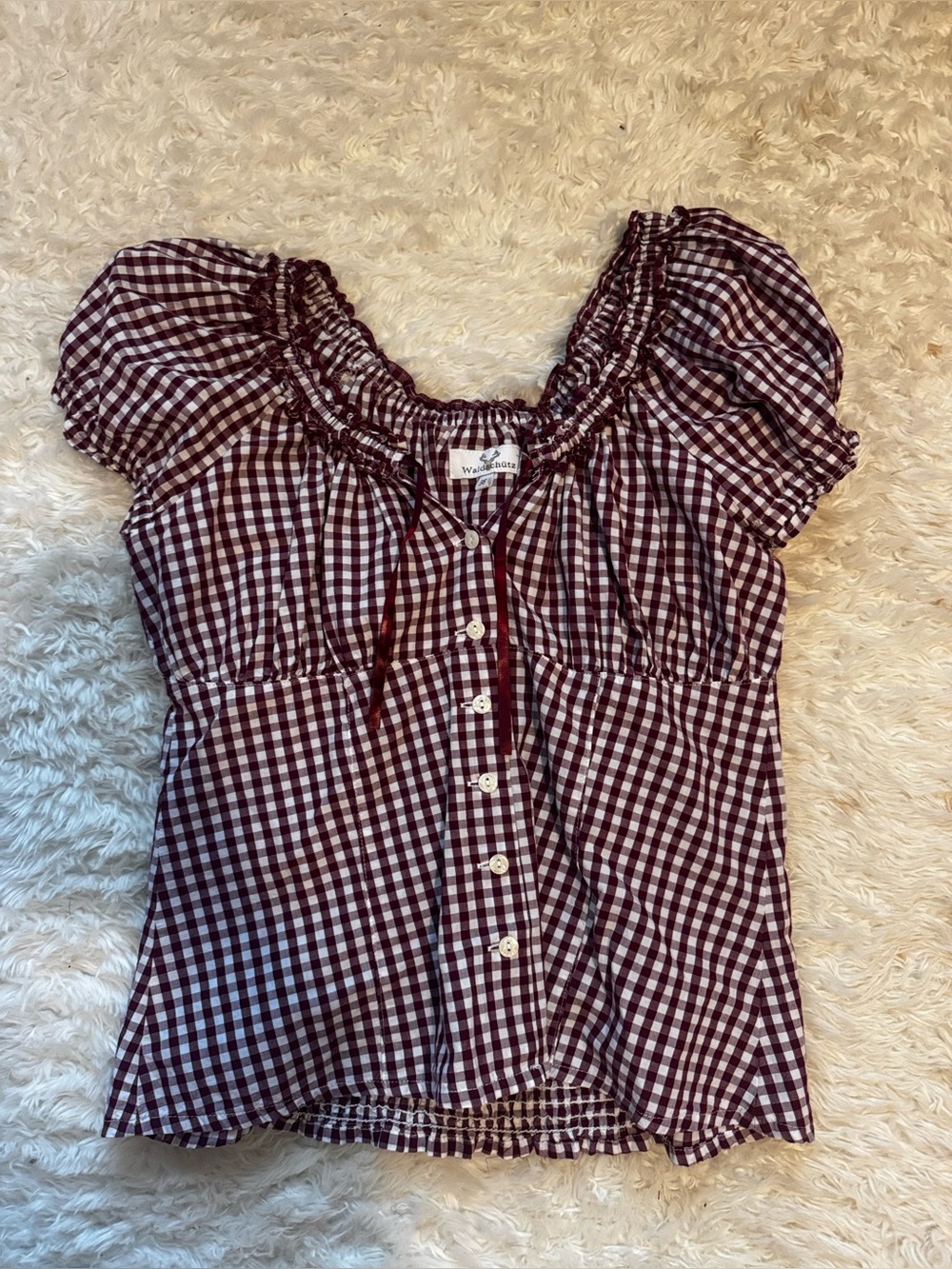 Waldshutz gingham top